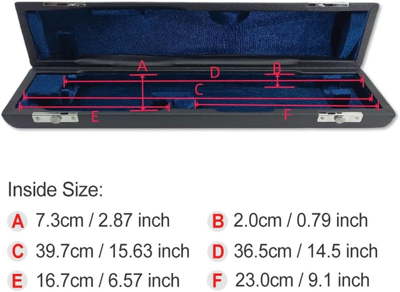 ModouString Store Flute Case 17 Hole with Carrying Bag, Adjustable Strap PU Leather Soft Interior with Nice Protection, Strong & Durable (17 hole-bag) - Image 3
